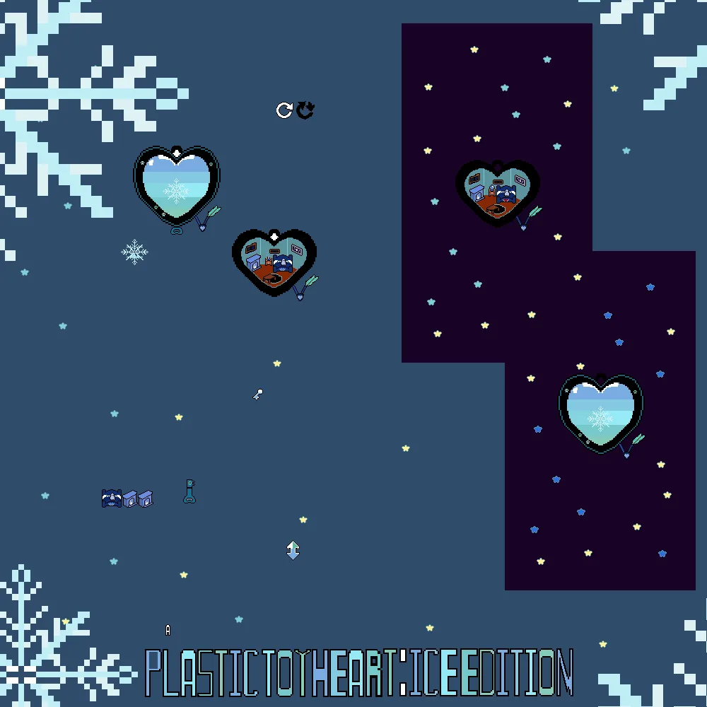 ★ Dark Kawaii Plastic Hearts and Wallpapers Ice Edition Pack ★